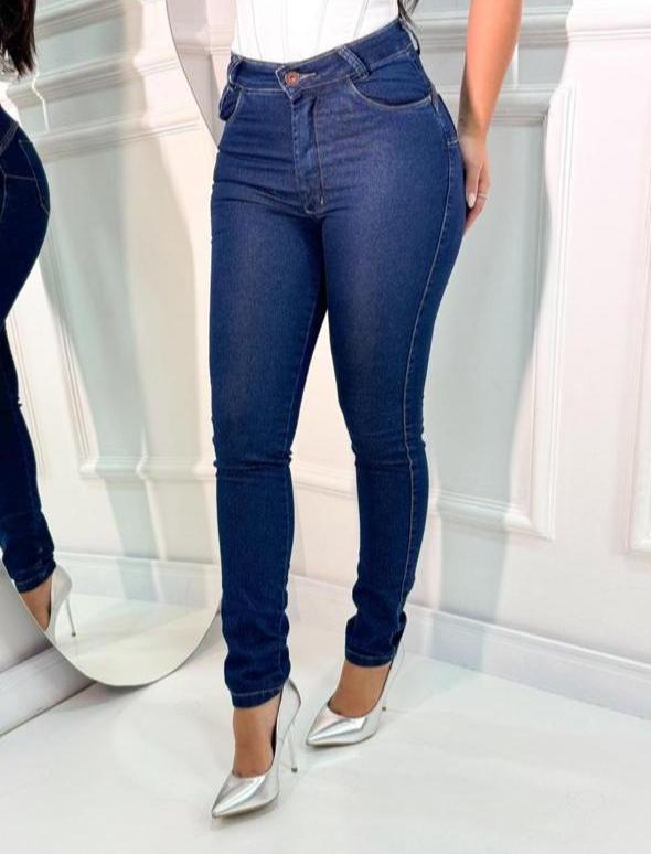 Calça skinny azul escura