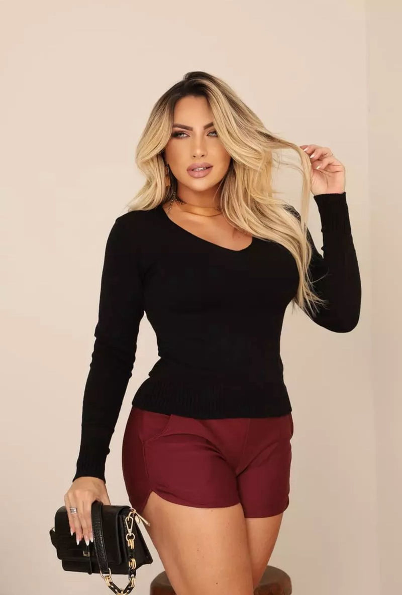 Blusa Áurea em tricô