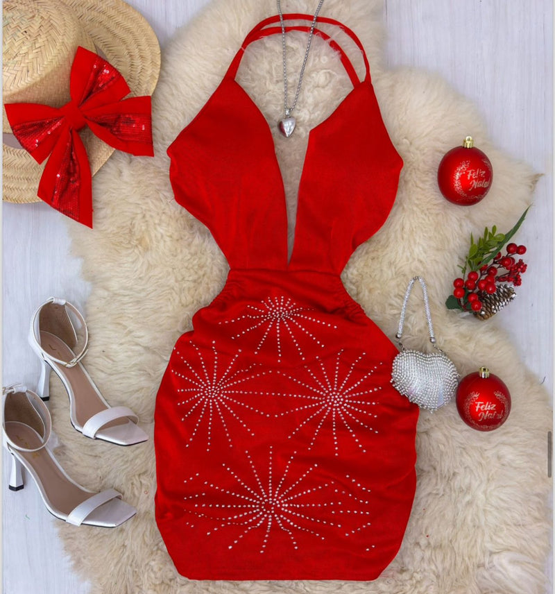 Vestido Prada Strass