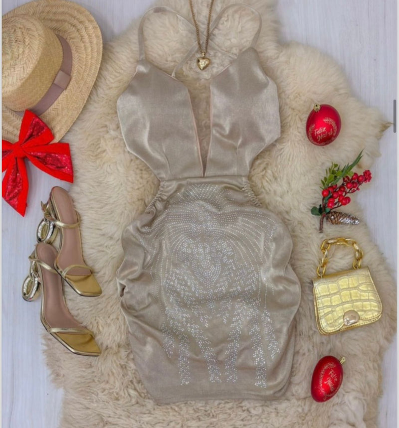 Vestido Prada Strass
