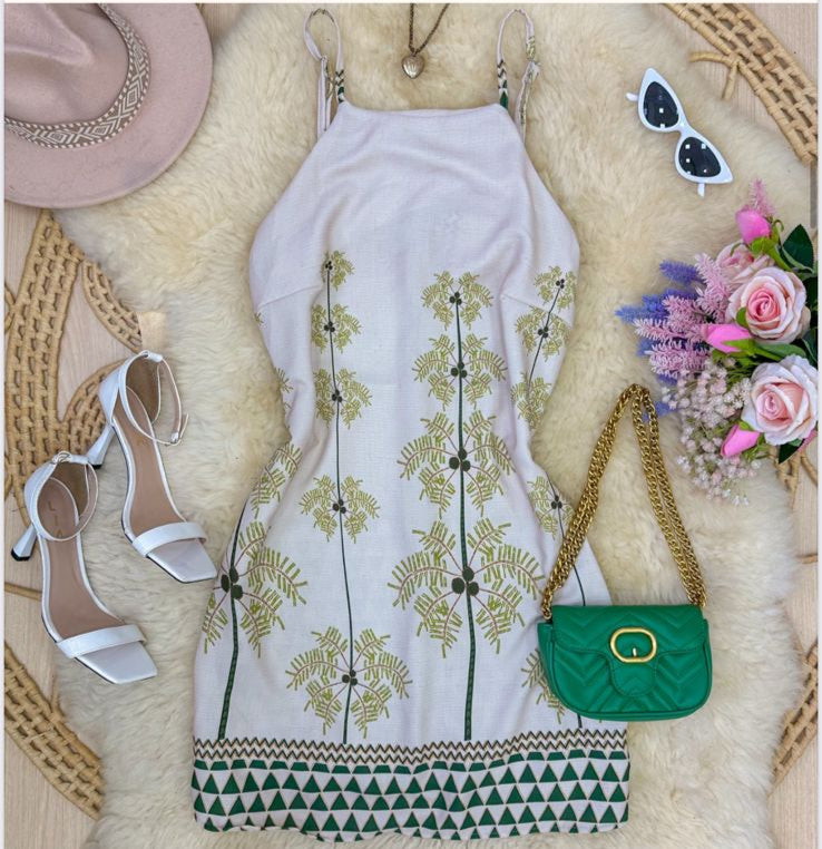 Vestido em Crepe